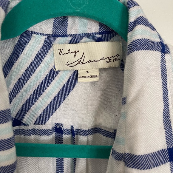 Vintage Havana Dip-Dye Plaid Flannel Shirt - Picture 2 of 3